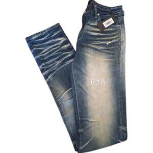 RtA Olivier Skinny Stacked Jeans Men’s 31 Medium Blue Wash NWT